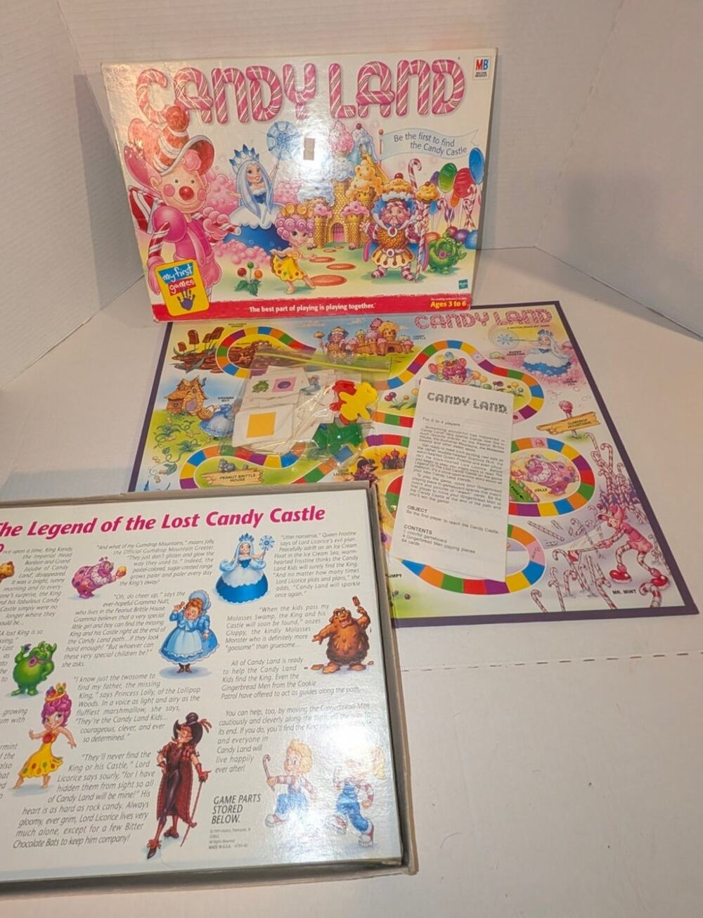 Vintage 1999 MB Candyland Board Game Complete Children's
